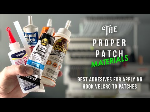Best adhesives for applying hook velcro to patches