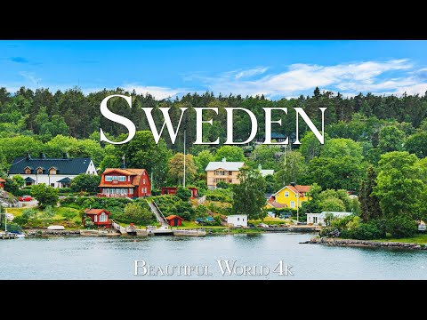 Sweden 4K Nature Relaxation Film - Relaxing Piano Music - Natural Landscape
