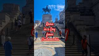 1 Day in Rome: Exploring the City Centre from Civitavecchia Cruise Port 🇮🇹 #travel #italy #shorts