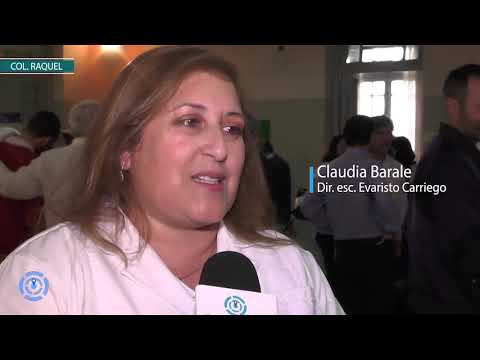 100 años de la esc  Evaristo Carriego de Raquel, nota con Claudia Barale y Victor Perussia