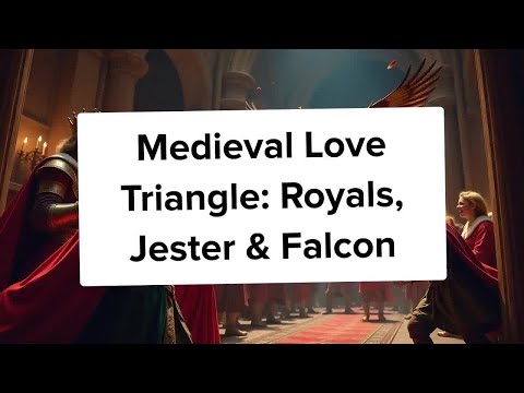 Medieval Love Triangle: Royals, Jester & Falcon