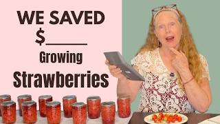 We Saved This Much Growing Our Own Strawberries! 🍓 #homesteading