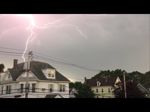 LIGHTNING COMPILATION: Taunton, MA 8/12/16