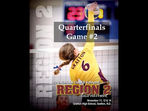 2019 ND Class B Region 2 Volleyball Tournament-Quarterfinals - 2nd Game