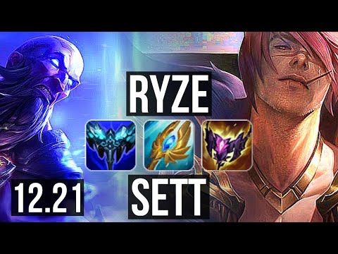 RYZE vs SETT (TOP) | 7/0/7, Godlike | KR Diamond | 12.21