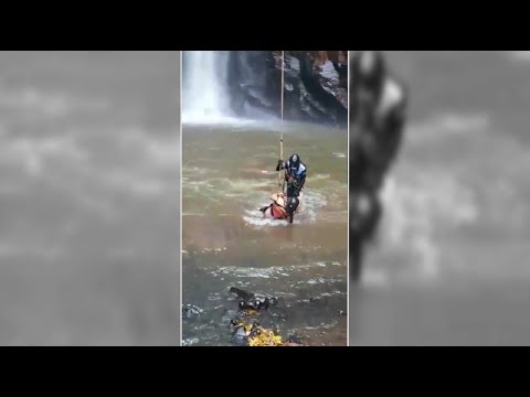 Instrutores de salto em pêndulo saem ilesos após queda de 65 m em São Carlos