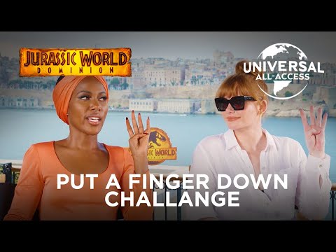 Jurassic World: Dominion (DeWanda Wise, Bryce Dallas Howard) | Put A Finger Down Challenge 🦕