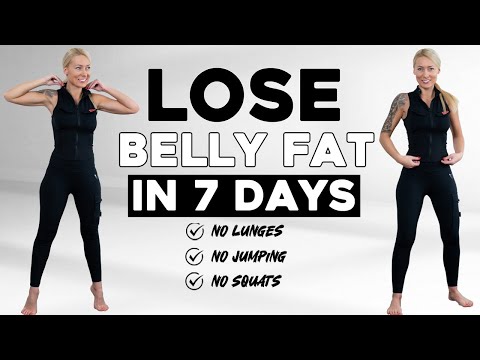 LOSE BELLY FAT in 7 Days 30 MIN Standing Abs Workout - No Squat, No Lunge, No Jumping,Knee Friendly