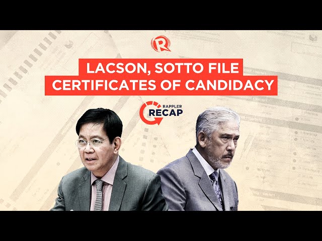 Rappler Recap: Win or lose, Lacson and Sotto to stay together in 2022