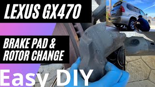 Lexus GX470 Brake Pad and Rotor Change (Easy DIY)