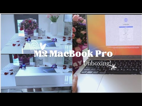 M2 MacBook Pro 14” inch Unboxing!💻 First impression😳