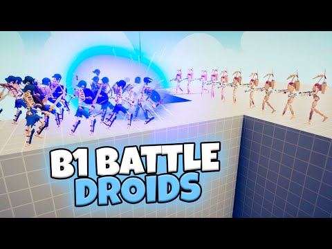 B1 BATTLE DROIDS DEFENDS BRIDGE VS EVERY FACTION | TABS STAR WARS GAMEPLAY