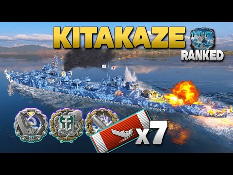 Destroyer Kitakaze, Ranked, 100% - World of Warships