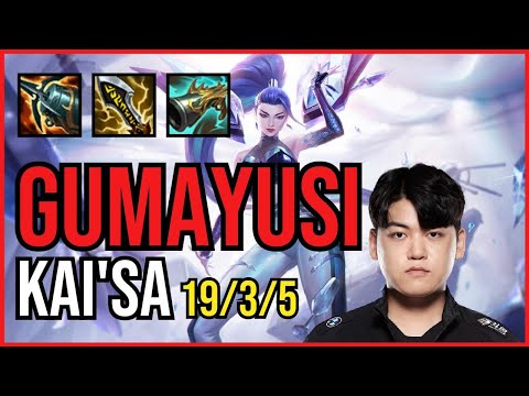 GUMAYUSI - KAI'SA vs TRISTANA ADC - KR Challenger - Patch 11.5 PENTAKILL