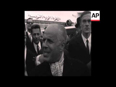 SYND 02/03/68 PRESIDENTE HABIB BOURGUIBA DA TUNÍSIA VISITA GENEBRA PARA FÉRIAS
