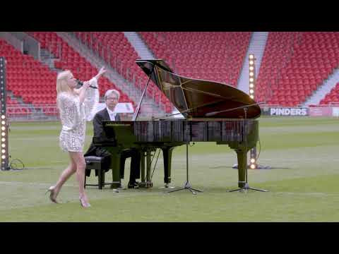 Rachael Wooding sings Queen's Somebody to Love at Doncaster Keepmoat Stadium