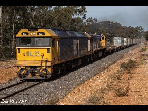 BL27 and X48 power away from Dunolly on 7903V- 20/9/19