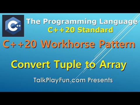 060 - C++20 Workhorse Pattern - Convert std::tuple to std::array - indexer_t, typed_sequence