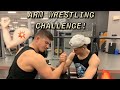 ARM WRESTLING AT THE GYM!