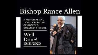 Bishop Rance Allen One of Gospel’s Greatest Singers.