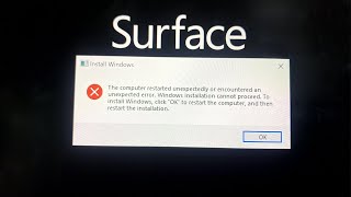 How to fix the Install Windows error on Microsoft Surface Pro 4