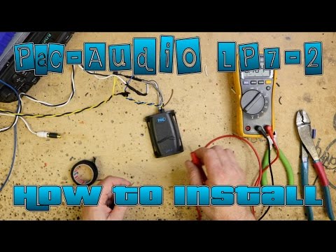 How to connect a Pac Audio high to low level adapter, the LP7 2