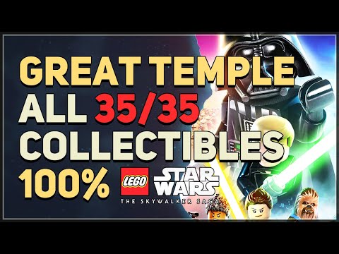 Yavin 4 Great Temple All Collectibles 100% LEGO Star Wars The Skywalker Saga