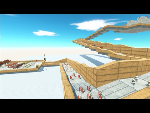 Challenge Carnivore Dinosaurs VS Human to castle - Animal Revolt Battle Simulator