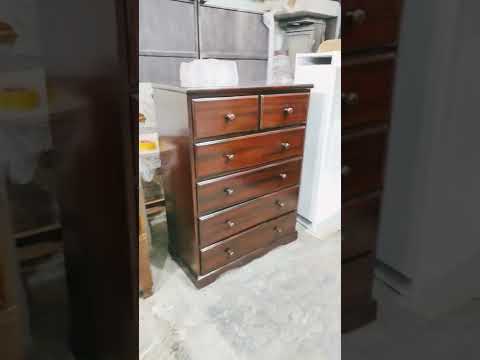 Pu finish wooden chest drawer, 10 drawers, free standing