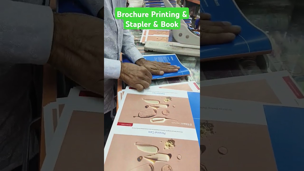 Brochure printing & stapling DIY you can learn #stampfactory #brochures #stapler