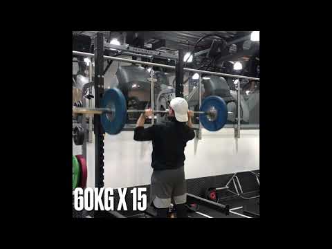 60kg/135lb Overhead Press x 15 (Road to 100kg)