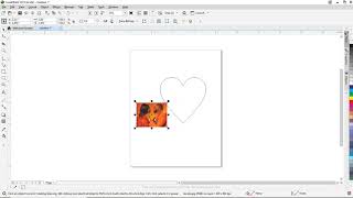 How to insert picture into an heart shape in CorelDraw