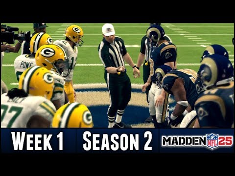 Madden 25 Rams Connected Franchise - Week 1 vs Packers - Season 2