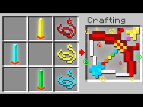 How to Craft 5 NEW Overpowered BOWS in Minecraft!