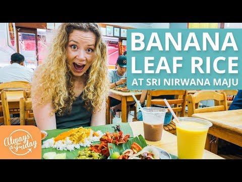ARROZ DE FOLHA DE BANANA - SRI NIRWANA MAJU, KUALA LUMPUR, MALÁSIA