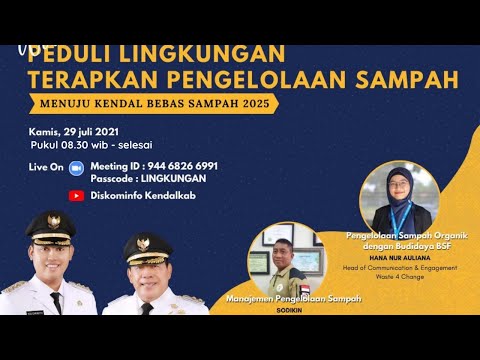 WEBINAR PEDULI LINGKUNGAN MENUJU KENDAL BEBAS SAMPAH 2025