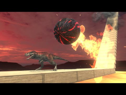 Run Away from Giant Fireball - Animal Revolt Battle Simulator