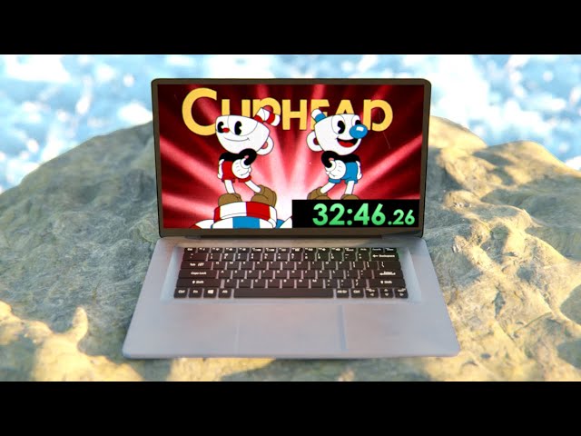 Cuphead player speedruns game while simultaneously climbing a mountain