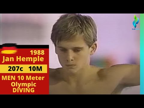 1988 Jan Hempel - 207c - 8s  Mens 10 Meter Diving - Olympic Games. Germany Diving