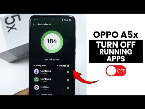 How to Turn off Background Running Apps in Oppo A5x