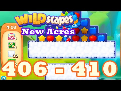 Wildscapes: New Acres Level 406 - 410 HD | 3 match | android | 407 | 408 | 409 | IOS【GameGo Game】