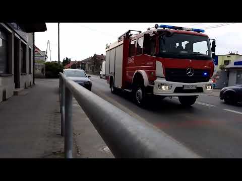 Wyjazd alarmowy Mercedes-Benz Atego 329[K]65 OSP Liszki