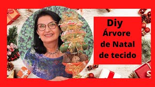 Como fazer uma rvore de Natal de tecido - passo a passo