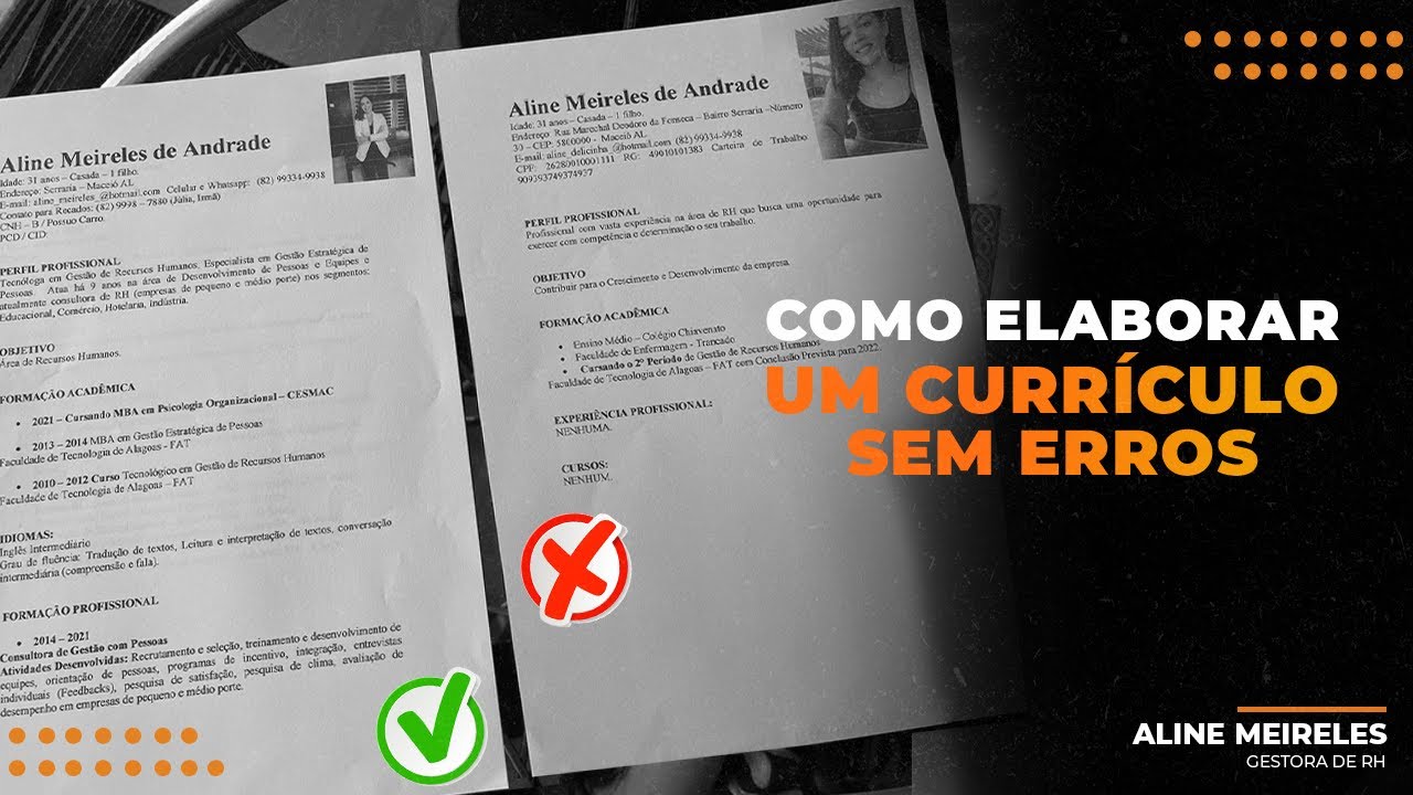 COMO ELABORAR UM CURRÍCULO SEM ERROS - XÔ DESEMPREGO 🙌🏻🙌🏻🙌🏻🙌🏻