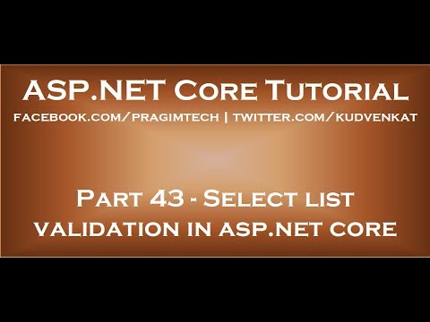 ASP NET Core Tutorial