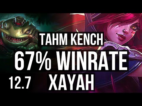 TAHM & Senna vs XAYAH & Renata Glasc (ADC) | 4/1/12, 67% winrate | KR Challenger | 12.7