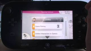 Wii U Parental Controls