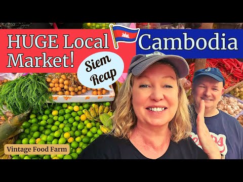 Local Wet Market 😲 SIEM REAP! CAMBODIA 🇰🇭