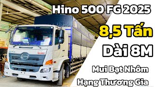 Hino 8 Tấn Rưỡi 2025 | Xe tải Hino 500 8 Tấn Rưỡi Mui Bạt Nhôm | Thông số Hino 8 Tấn Rưỡi 2025