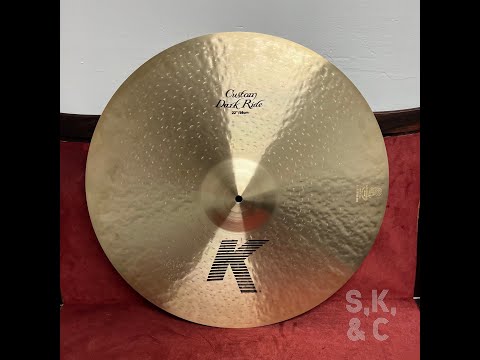 2023 Zildjian 22” K Custom Dark Ride Cymbal (2,695g)
